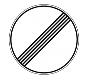 Знак 3.31 Конец всех ограничений