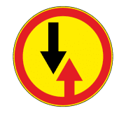 Знак 2.6 Преимущество встречного движения (Временный)