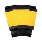 Кабель-канал поворот двухканальный, резина