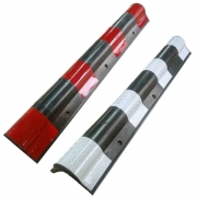 Демпфер угловой ДКУ-8 (скругленный), 800мм (белый / красный)