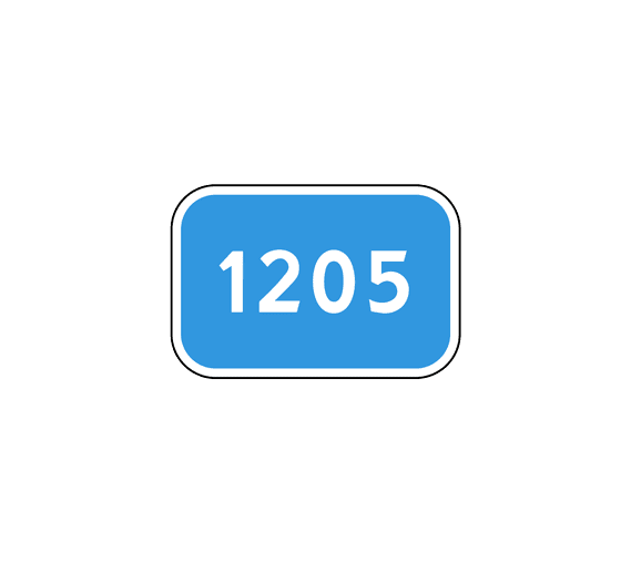 Знак 6.13 Километровый знак