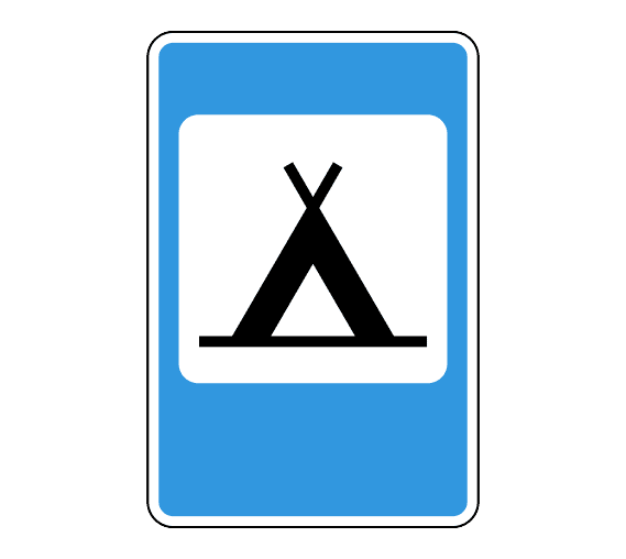 Знак 7.10 Кемпинг