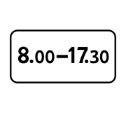 Знак 8.5.4 Время действия