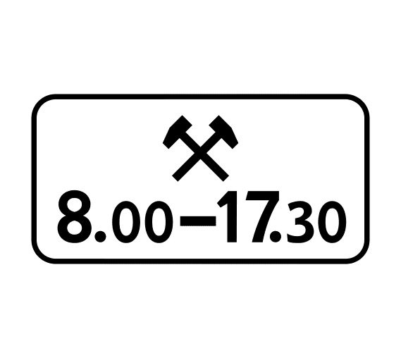 Знак 8.5.6 Время действия