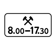 Знак 8.5.6 Время действия
