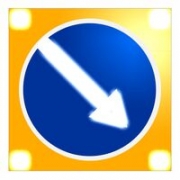 Светодиодный знак 4.2.1, 4.2.2 (на щите со стробоскопами)