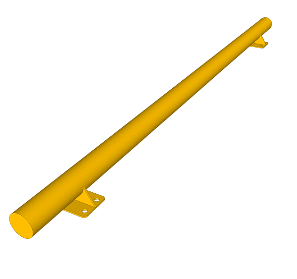 Колесоотбойник прямой металлический L=2,0м
