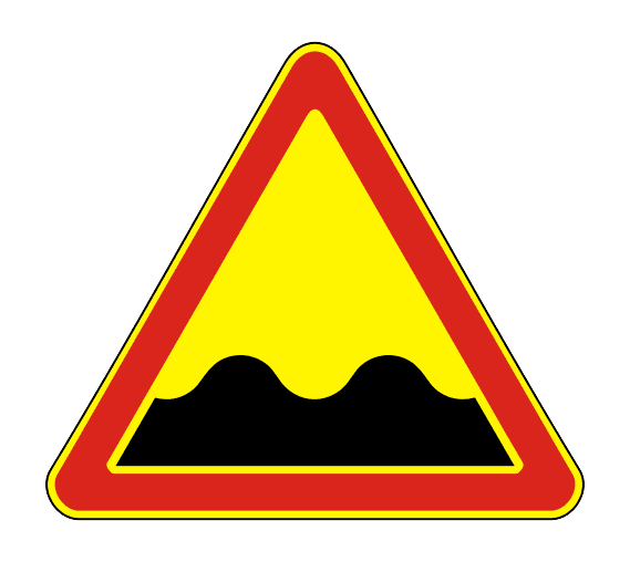 Знак 1.16 Неровная дорога (Временный)