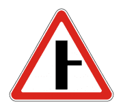 Знак 2.3.2 Примыкание второстепенной дороги