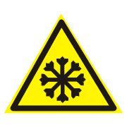 Знак W17 "Осторожно. Холод"