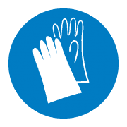 Знак М06 "Работать в защитных перчатках"