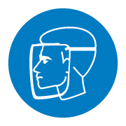 Знак М08 "Работать в защитном щитке"