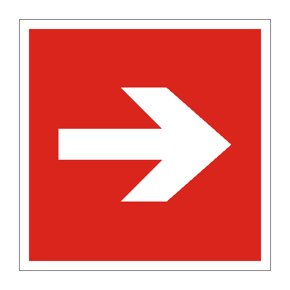 Знак F01-01 "Направляющая стрелка"