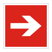 Знак F01-01 "Направляющая стрелка"