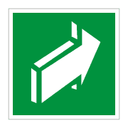Знак Е18 "Открывать движением от себя"