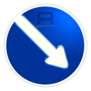 Аренда Светодиодного, активного знака 4.2.1, 4.2.2 Д=700мм (на круге)